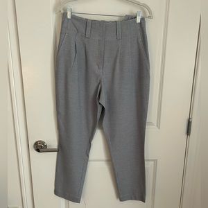 Calvin Klein Seersucker Pants with Tie Waist